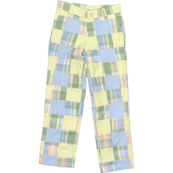 NWT! The Beaufort Bonnet Company TBBC Prep School Plaid Patchwork Pants Size 7 - Picture 1 of 4
